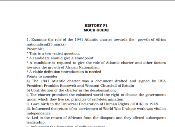 S6 HISTORY 1 MOCK GUIDE
