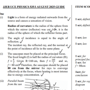 JJEB Physics 1 2025 Final Guide